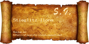 Stieglitz Ilona névjegykártya